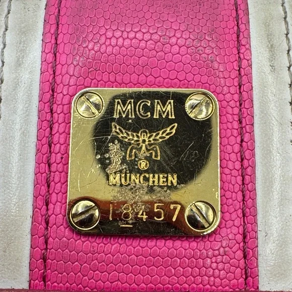 💖 MCM Pink & Tan Long Wallet w/ Stunning Gold Hardware 💖 - Picture 2 of 6